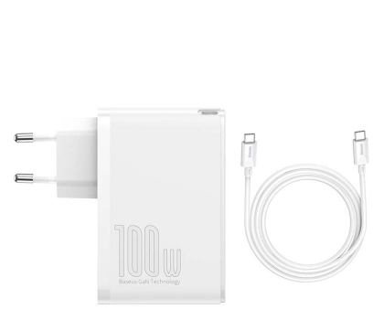 Ładowarka i akumulator Baseus GaN2 Pro Quick Charger 2C+2U 100W EU White